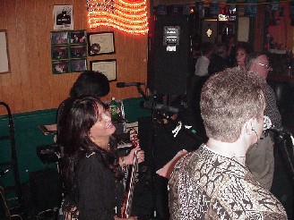 Click for enlarged view. The view from behind the band at Oliver's.