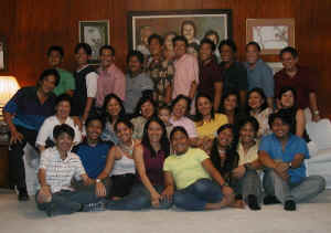 Veronica's brothers & sisters, along with many of the extended family, all came together in March for a family photo. Click for enlarged view.