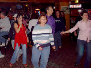 Dance floor & party people at Perry's Restaurant in Odenton Maryland - 10